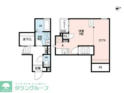 CB指扇ナコ(1K/1階)の間取り写真