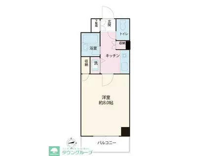 ステラレジデンス横浜(1K/5階)の間取り写真