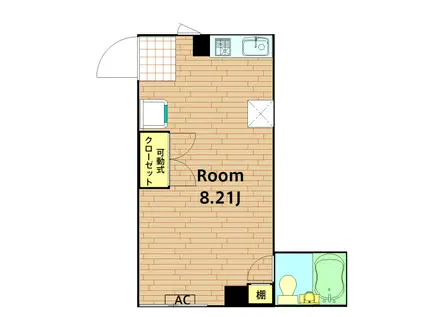 セレーヌ大塚(ワンルーム/3階)の間取り写真