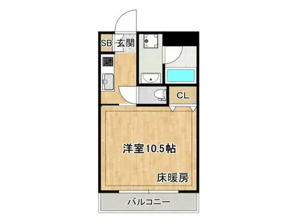 BONNE RECOLTE(1K/1階)の間取り写真