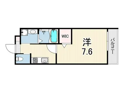 OCTA青木(1K/1階)の間取り写真