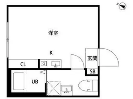 GOOD CRAFT KANAMACHI(ワンルーム/2階)の間取り写真