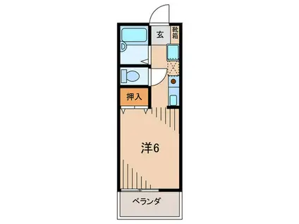 MKハイム(ワンルーム/1階)の間取り写真