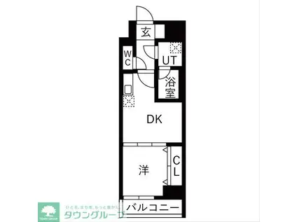 OAKLANCE 森下II(1DK/7階)の間取り写真