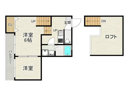 ハーモニーテラス和白丘IV(2K/1階)の間取り写真