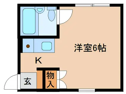 リッツT(ワンルーム/2階)の間取り写真