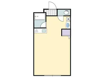 サンケイマンション第8ビル(ワンルーム/2階)の間取り写真