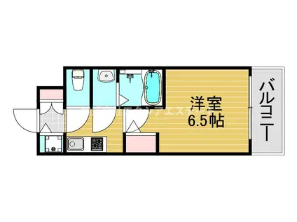 エスリードレジデンス大阪ウエスト(1K/7階)の間取り写真