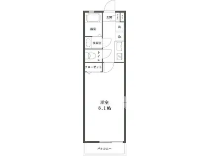 TANNENBAUM(1K/2階)の間取り写真