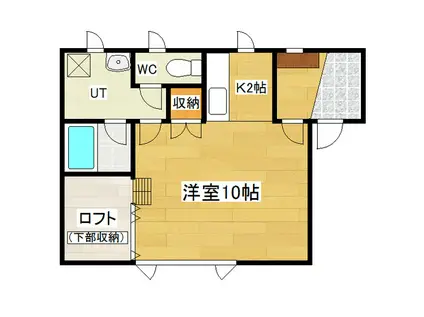 コーポみその(ワンルーム/2階)の間取り写真