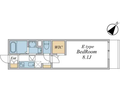 ウィンドテラス上本郷(1K/1階)の間取り写真
