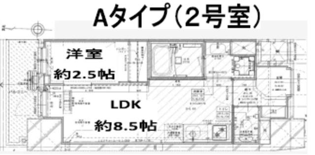 GARDEN XAVIS木場(1LDK/5階)の間取り写真