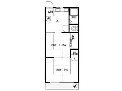 井上ハイツ(2K/2階)の間取り写真