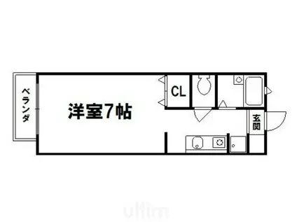 ハイツプレステージ(1K/2階)の間取り写真