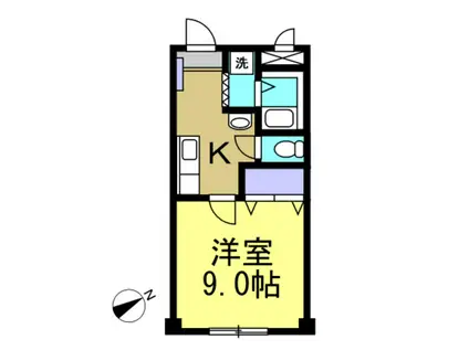 パラダイスオブドリーム(1K/2階)の間取り写真