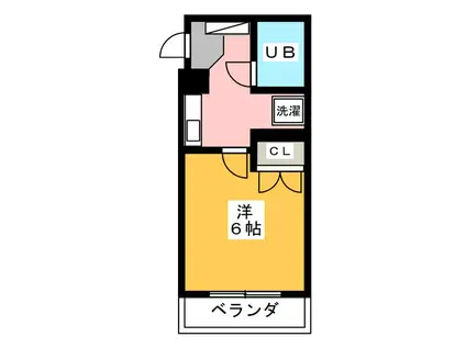 プチシャンブル西横浜(1K/3階)の間取り写真