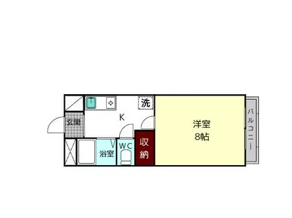 南新町ビル(1K/5階)の間取り写真