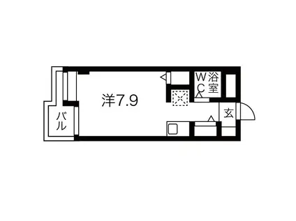 ル・ビラージュ日吉(ワンルーム/4階)の間取り写真