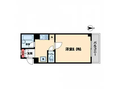 サンリッツヒキノB(2LDK/1階)の間取り写真