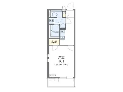 ITUKI(ワンルーム/3階)の間取り写真