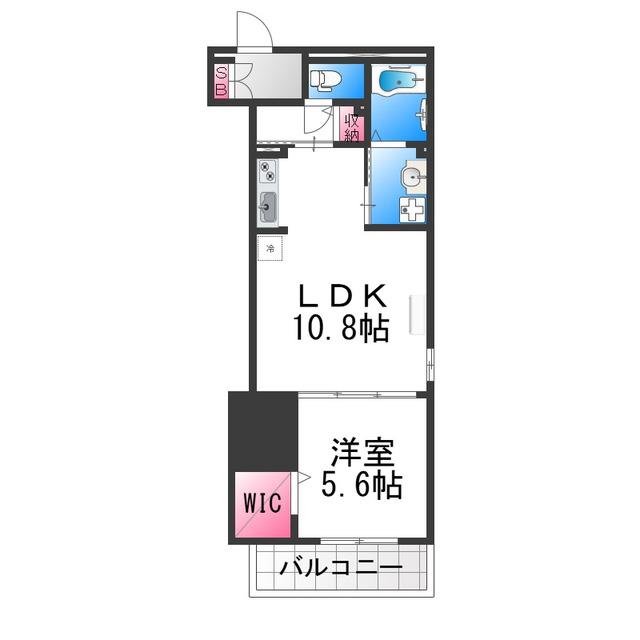 サニーコート七道(1LDK/2階)の間取り写真