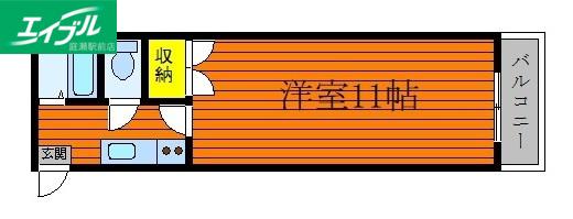 アメニティー21(1K/3階)の間取り写真