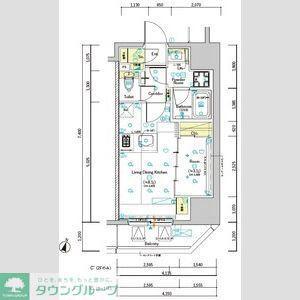 SYFORME OMIYA(1LDK/5階)の間取り写真
