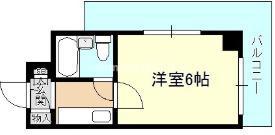 グラシア松屋町(1K/3階)の間取り写真