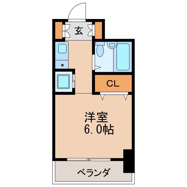 レスパス千種(ワンルーム/11階)の間取り写真