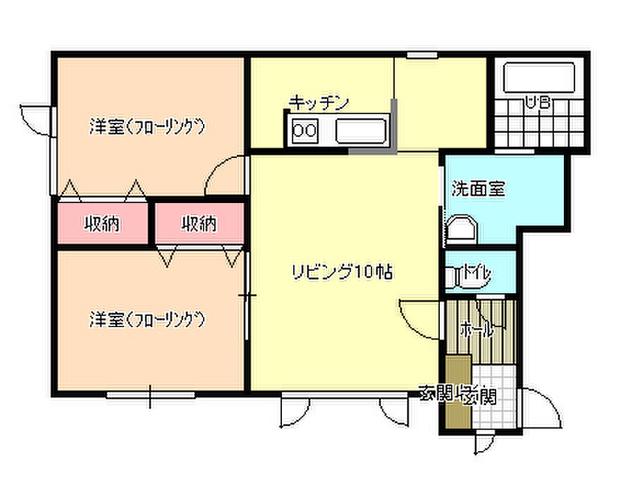 カーサドマーニ(2LDK/2階)の間取り写真