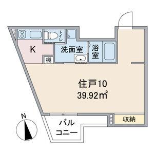 グランドスーシュ上社(1K/3階)の間取り写真