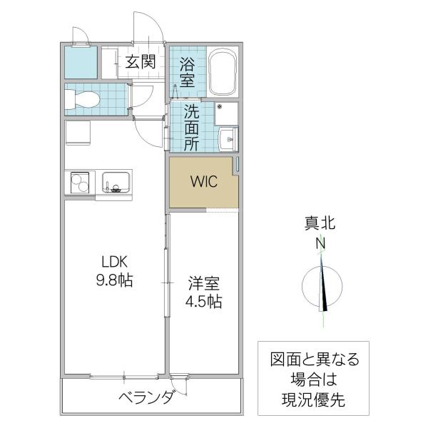 ラウレア(1LDK/2階)の間取り写真