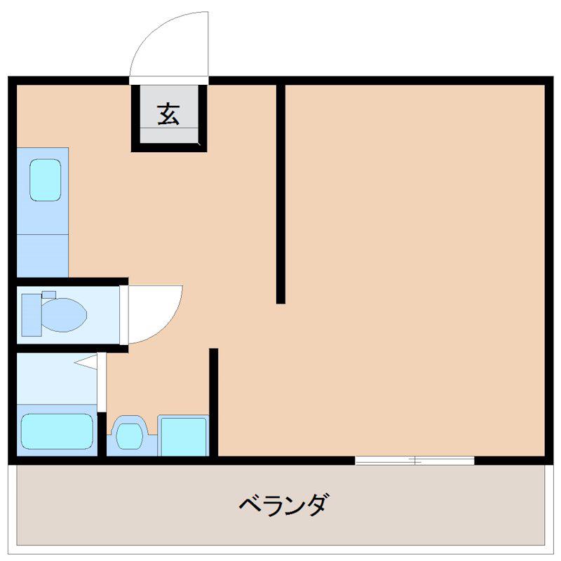 ルミエール(1K/4階)の間取り写真