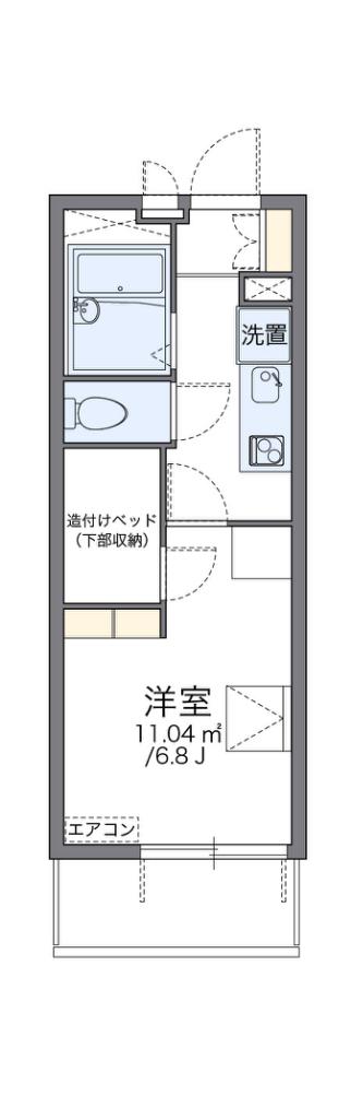 レオパレス森ノ宮中央(1K/2階)の間取り写真