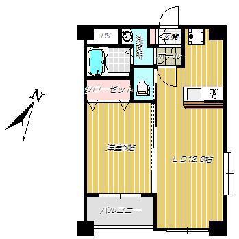 アークティー東谷山(1LDK/3階)の間取り写真