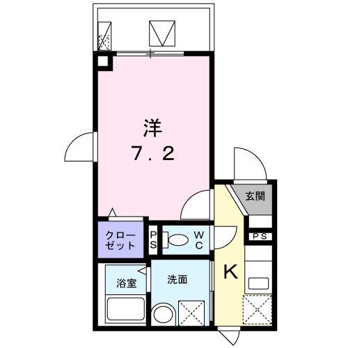 サンガム代々木の杜(1K/4階)の間取り写真