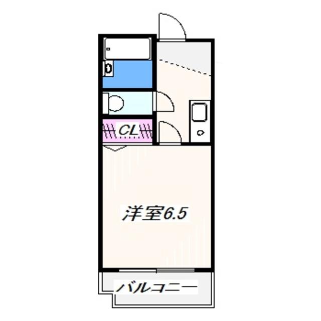 ブランネージュ(1K/2階)の間取り写真