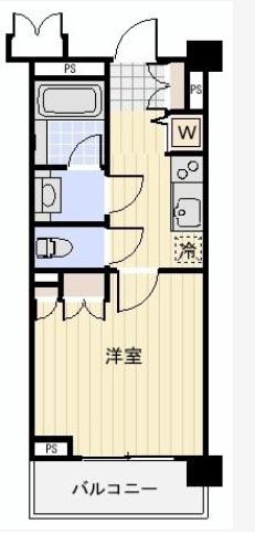 プロスペクト大森海岸(1K/2階)の間取り写真