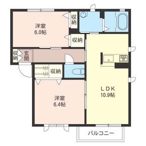 サンクレスト(2LDK/1階)の間取り写真