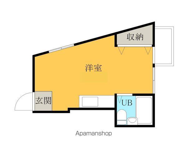 グレース(ワンルーム/4階)の間取り写真