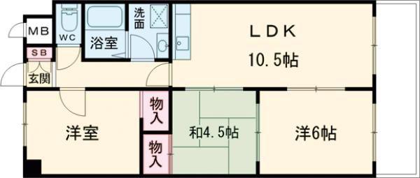 エクセル東加古川弐番館(3LDK/3階)の間取り写真