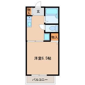 ミユキハイツ(1K/1階)の間取り写真