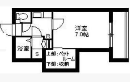 エクレール二軒茶屋(1K/3階)の間取り写真