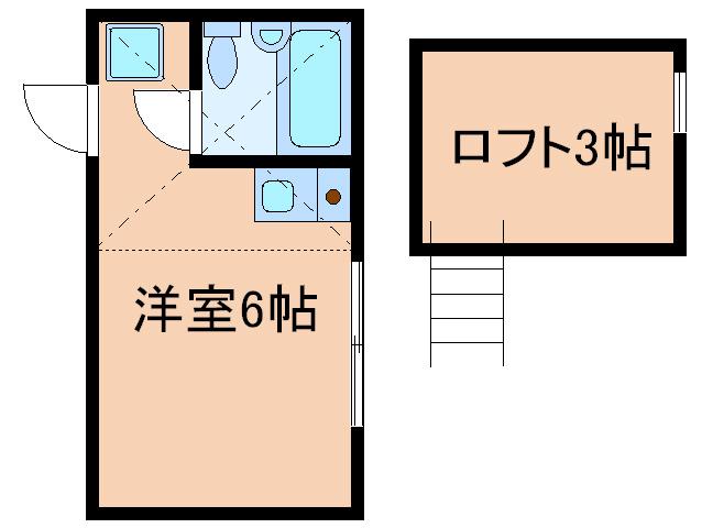 ロッソ上北沢(ワンルーム/1階)の間取り写真