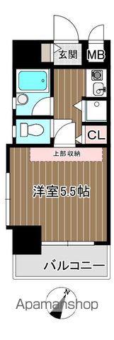 ダイナコート平尾山荘通(1K/5階)の間取り写真