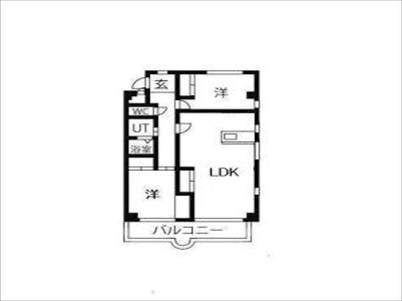 アーサ・コパン(2LDK/2階)の間取り写真