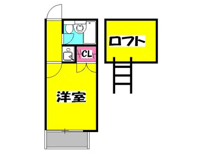 寺尾サイトーレオハウス(ワンルーム/1階)の間取り写真
