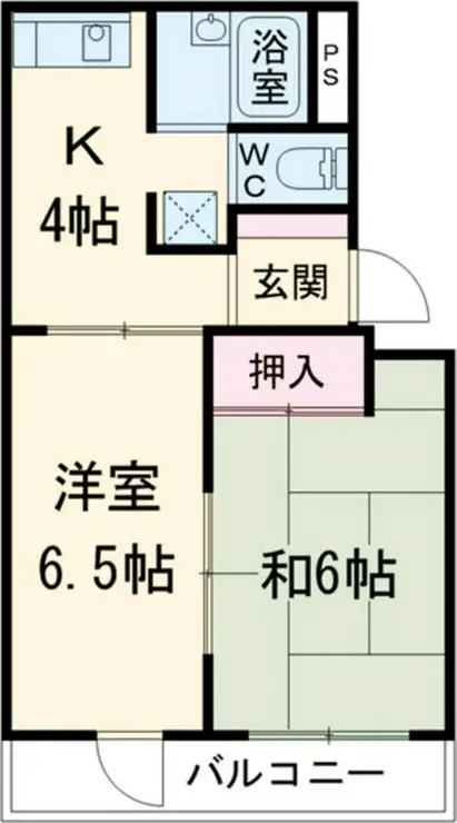 メゾン吉野 4階階 間取り