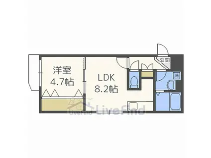PREZIOSAプレチオーサ(1LDK/3階)の間取り写真