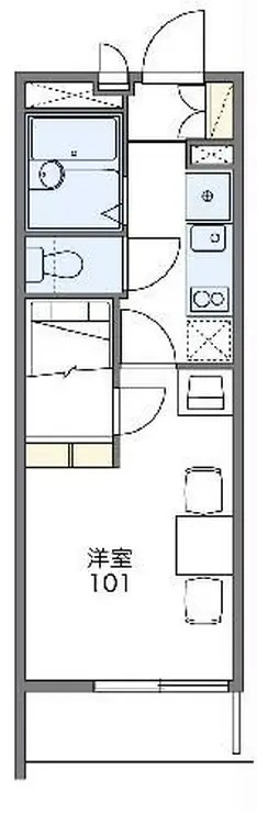 レオパレスアストライア 3階階 間取り